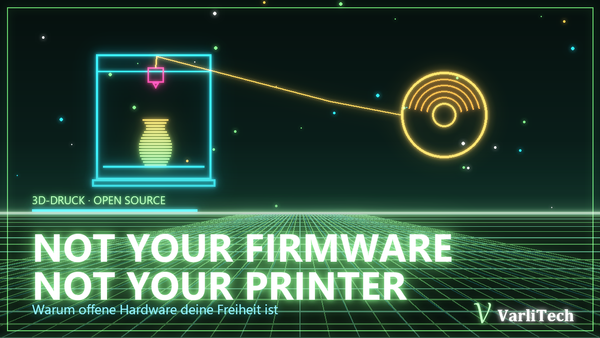 Neon-Cover: Not your firmware, not your printer — 3D-Druck im Synthwave-Stil